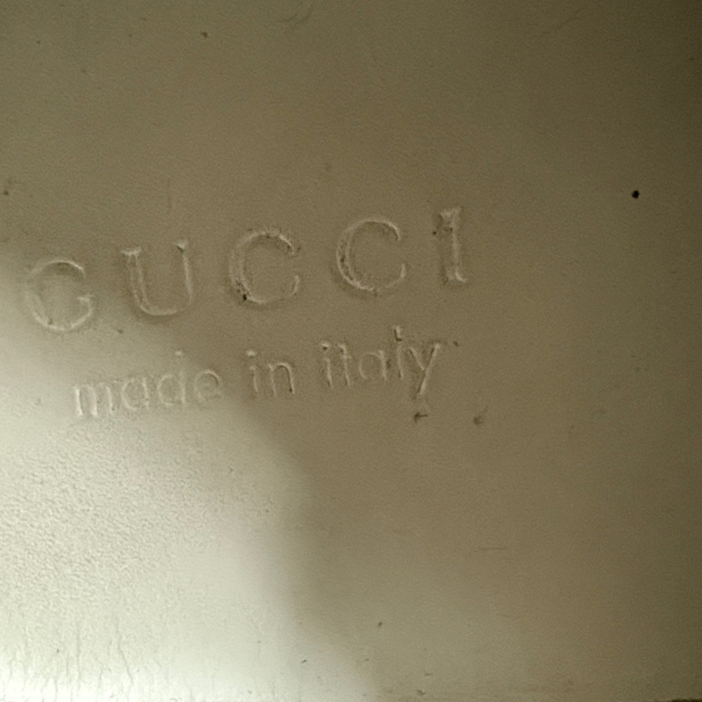 Gucci Ace interlocking G White & Gray Leather Sneakers size 8. - Picture 8 of 15